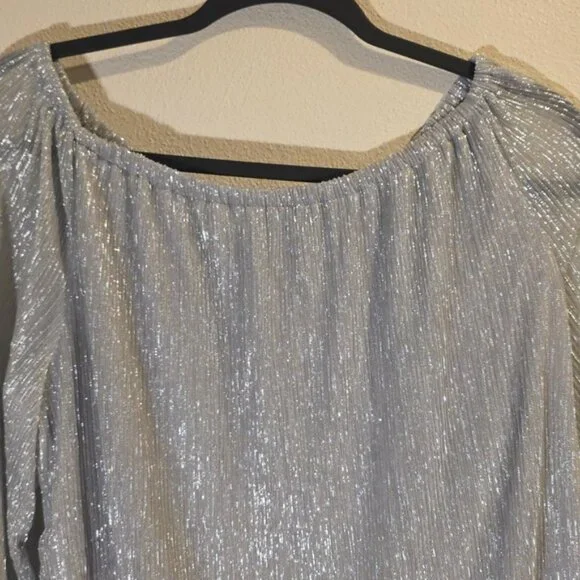 Shimmery Silver Top - Picture 2 of 6